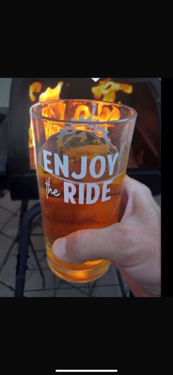 MTN BIKING LIFE Pint Glass – "Enjoy the Ride"
